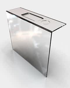 oslona boxu kasowego z plexi cietej laserowo